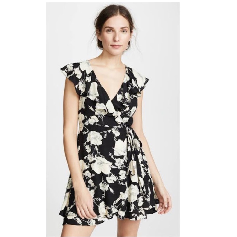 Nordstrom Free People flower wrap dress